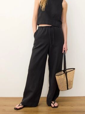 *FIRM PRICE* Marine Layer Linen Drawstring Wide Leg Pants